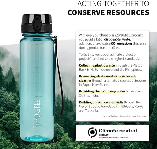 720°DGREE uberBottle Trinkflasche SoftTouch 500ml - Auslaufsicher, BPA-Frei - für Sport und Outdoor-Aktivitäten - Climat