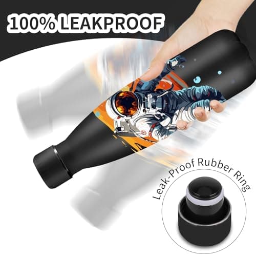 Grsta Trinkflasche 500ml, BPA-freie Edelstahlflasche für Kinder, ideale Wasserspeicherung bei Kalt&warm