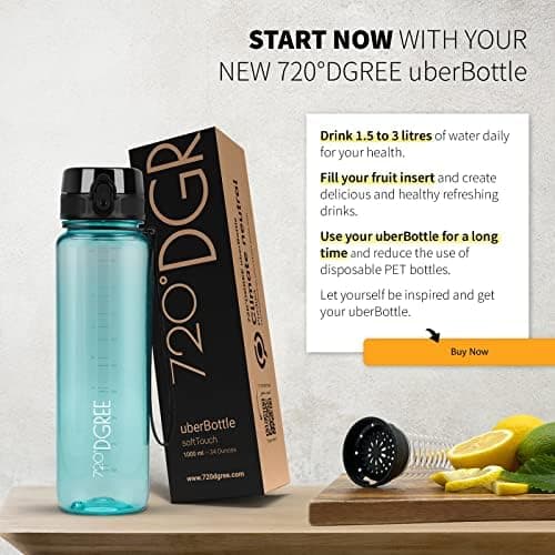720°DGREE uberBottle Trinkflasche SoftTouch 500ml - Auslaufsicher, BPA-Frei - für Sport und Outdoor-Aktivitäten - Climat