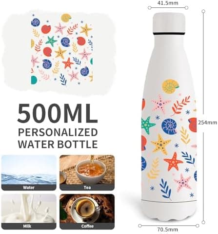 Grsta Trinkflasche 500ml, BPA-freie Edelstahlflasche für Kinder, ideale Wasserspeicherung bei Kalt&warm