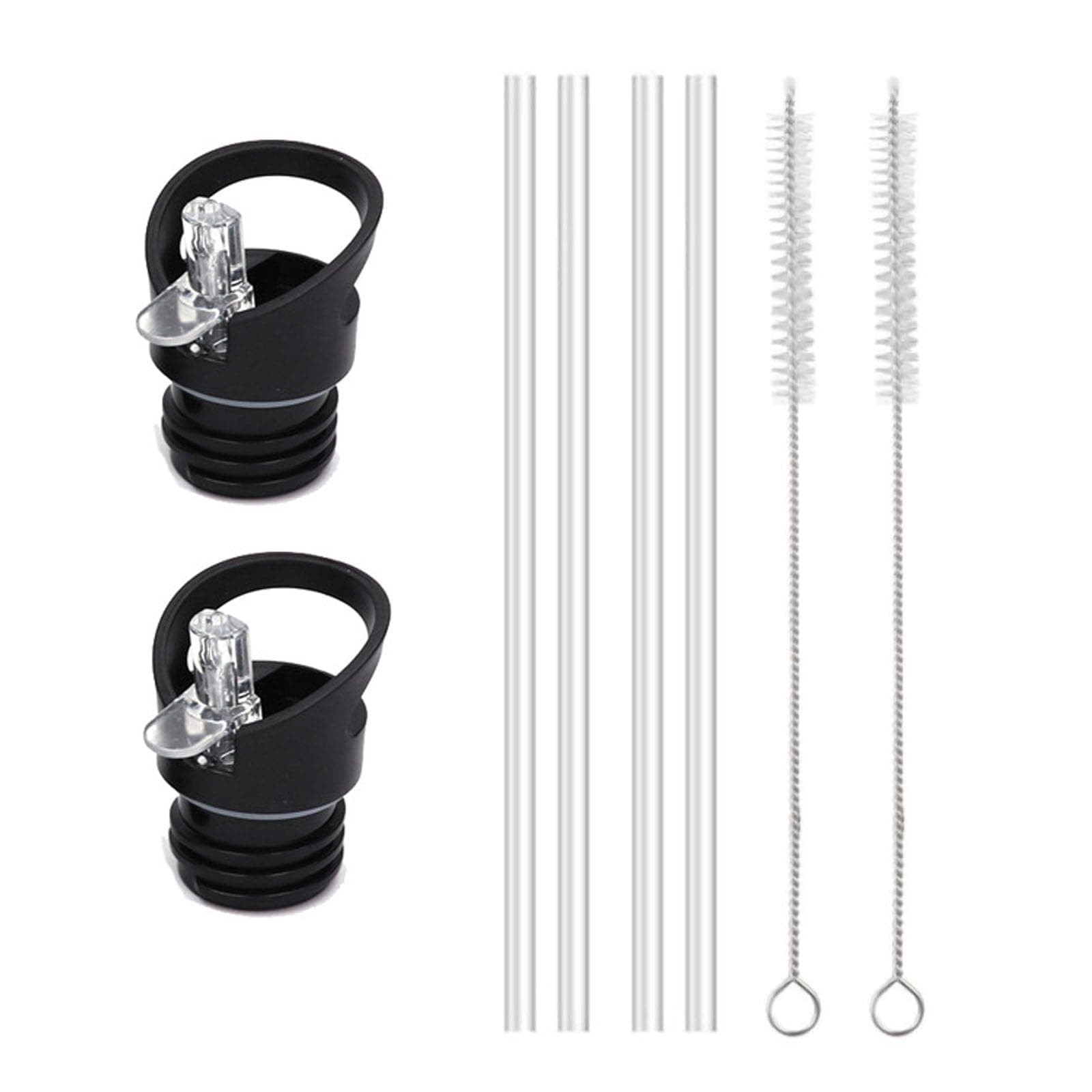 LightBeacon Ersatzdeckel Trinkflasche, Standard-Mund Straw Lid, 2 Stück Tragbarer Wasserflaschenverschluss - 4 Stück Ers