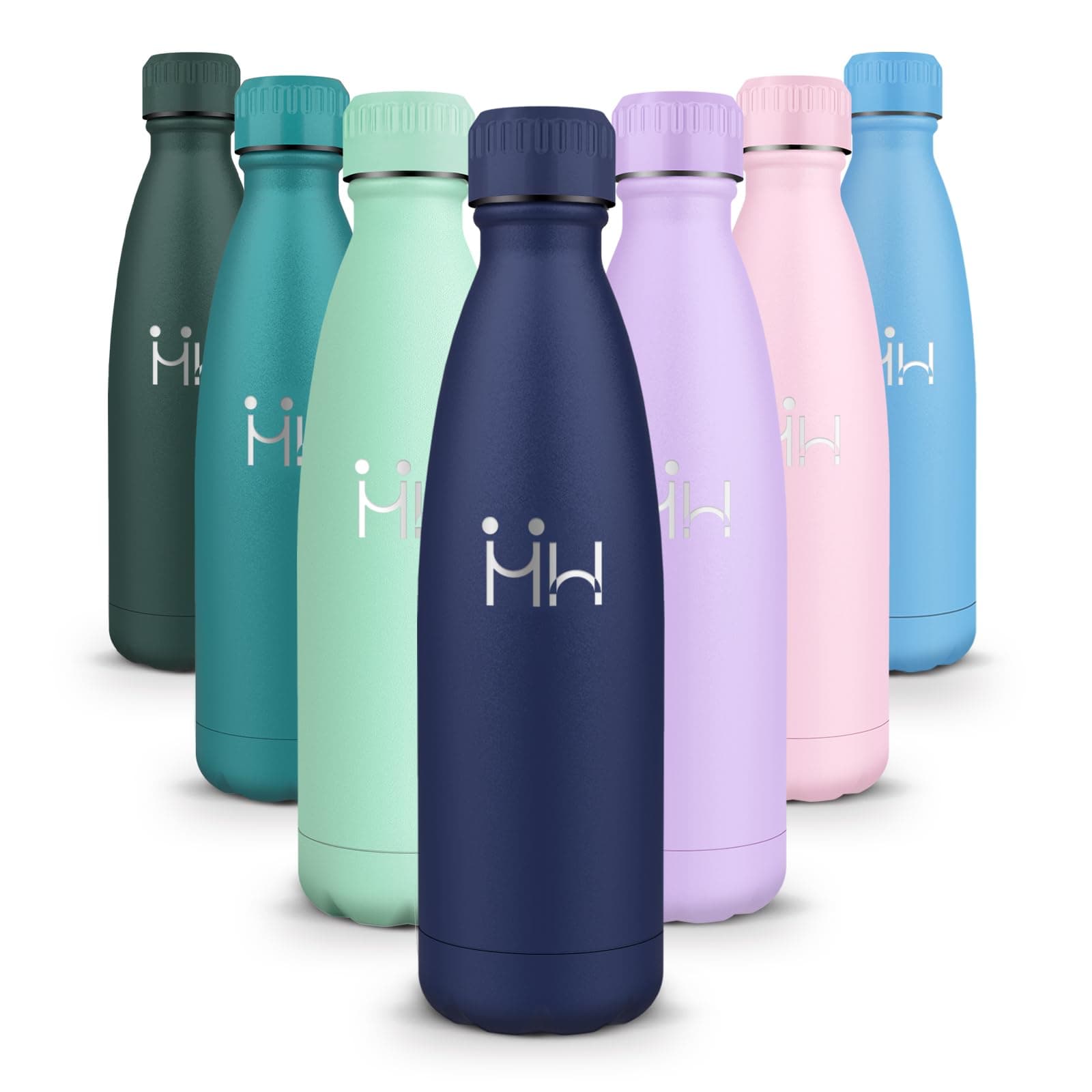 HoneyHolly Kinder Trinkflasche Doppelwandig, 500ML BPA-frei, Thermosflasche für Fitness und Gym