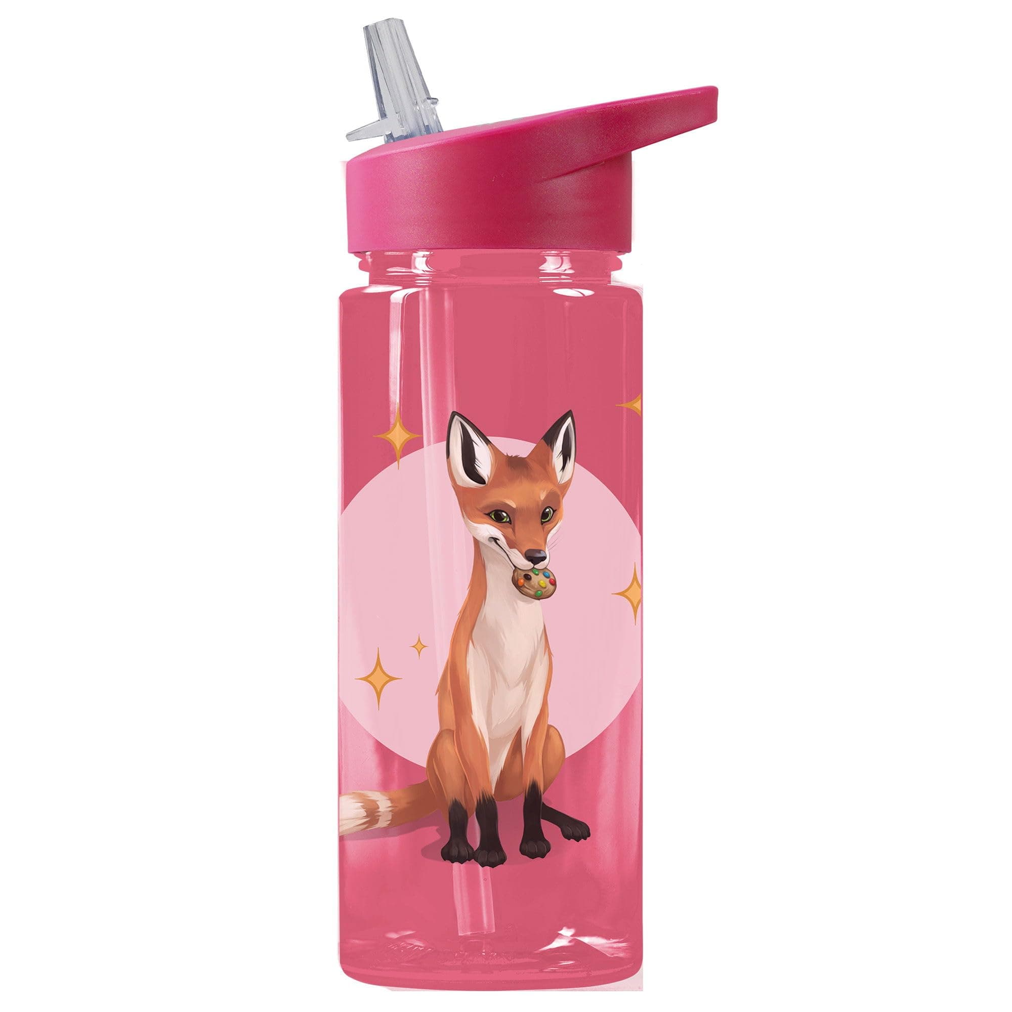 AWAVE Kinder Trinkflasche Beerenrot Fuchs |_magisch |Schule|Kindergarten|Sport|BPA-frei|500ml|rPET|Nachhaltig