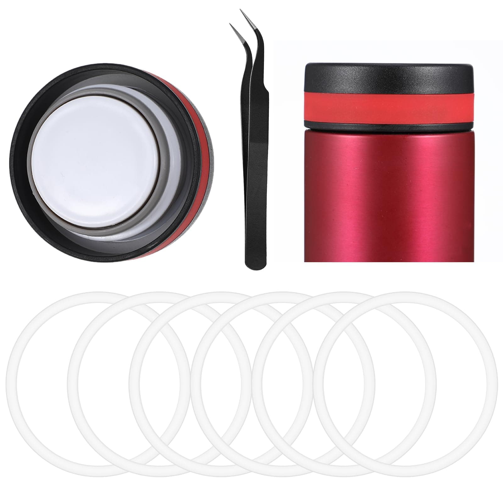 Silikon Dichtungsringe für Trinkflaschen 6 Stück Ersatz O-Ring Set Isolierbecher