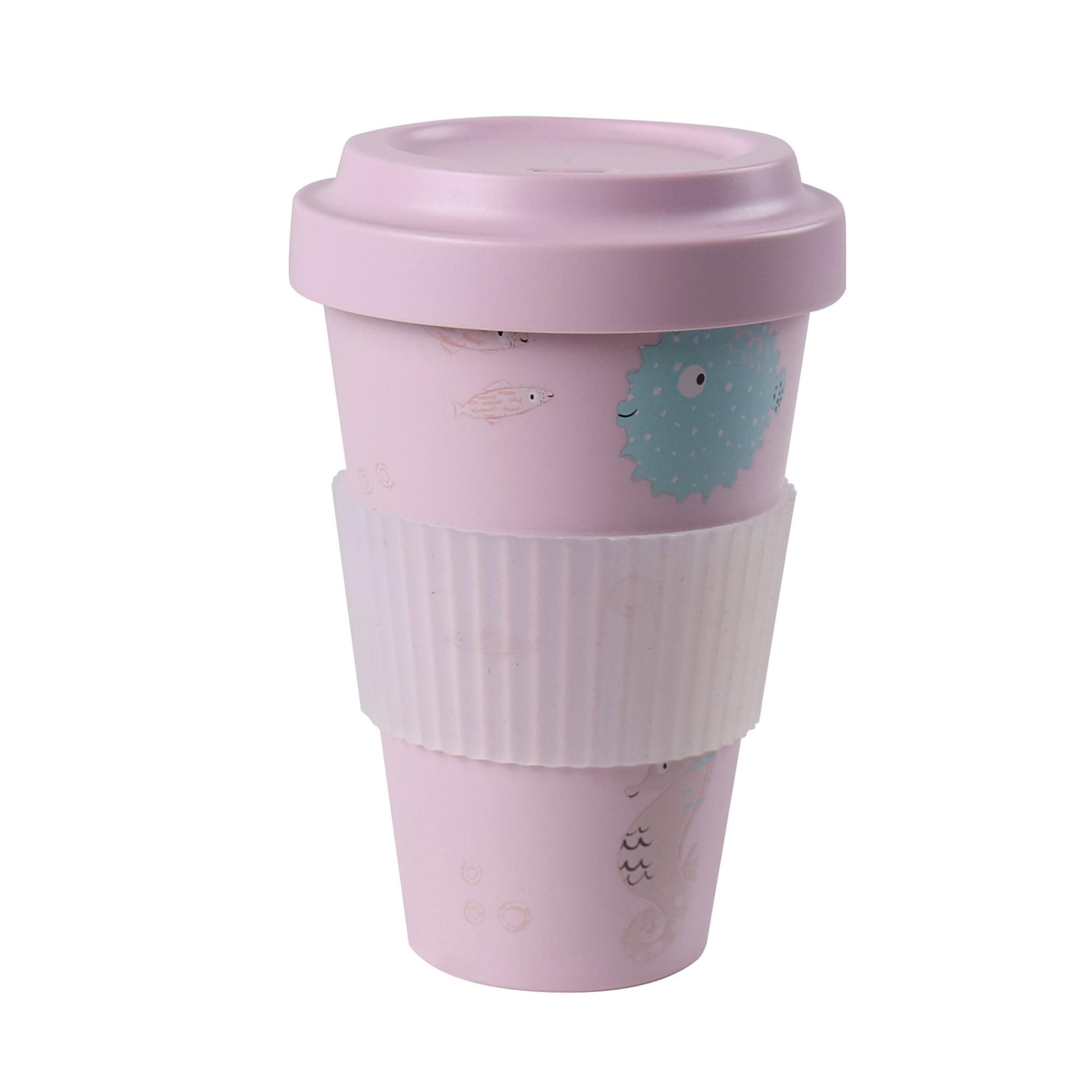 AWAVE durabe roter Kaffeebecher, 400 ml, klimaneutral, Mehrwegbecher nachhaltig unterwegs