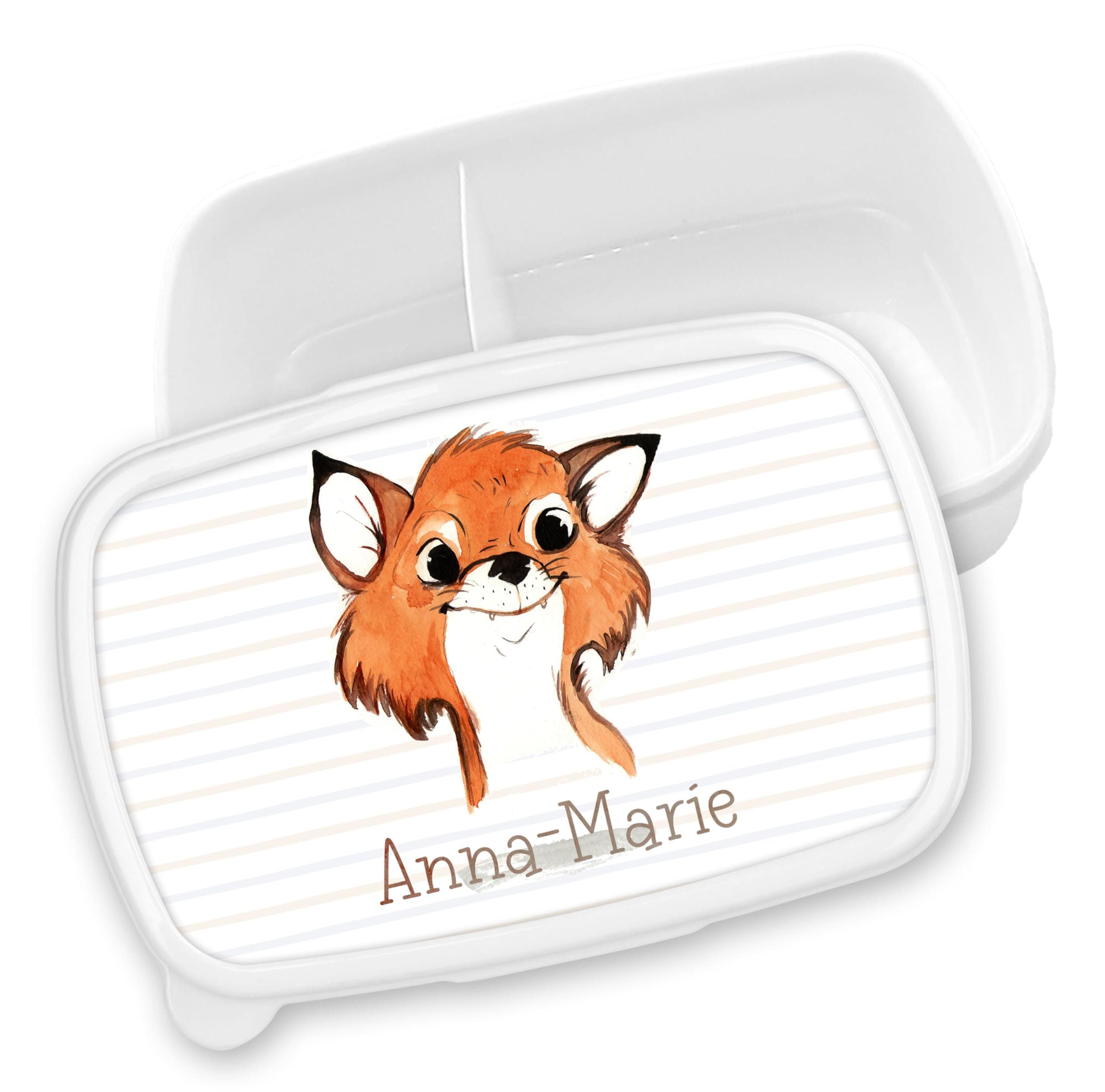 Timalo® Brotdose Kinder mit Namen | Personalisierte Bento Lunchbox für Jungen & Mädchen | Kindergarten & Schule Motiv Ti