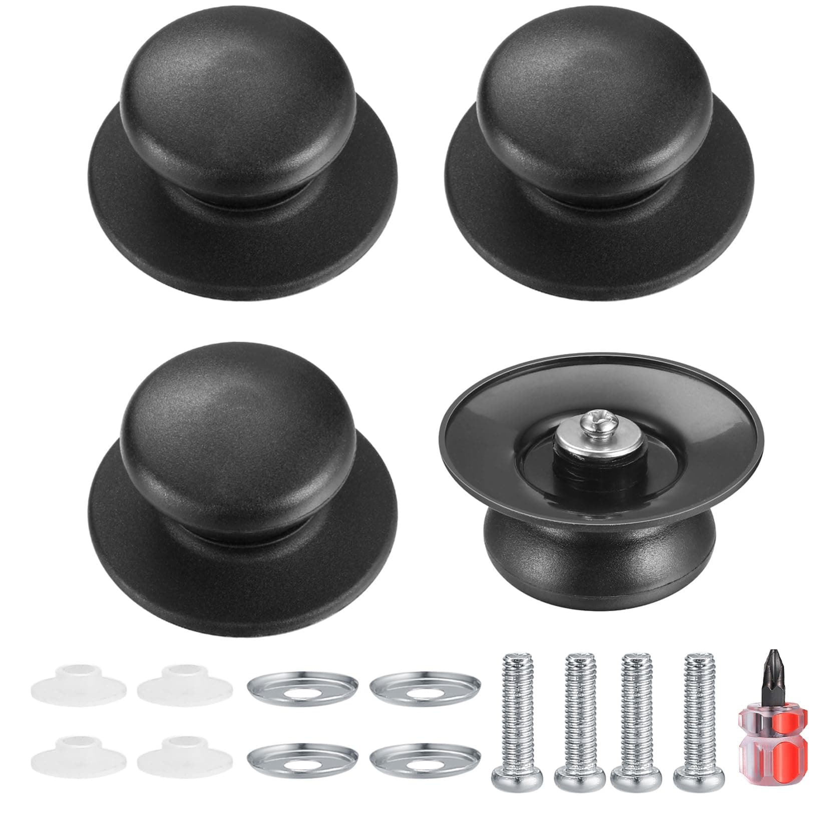 4 Stück Topfdeckelknopf, Universal-topfdeckel Griff für Küchengeschirr, Ersatzknöpfe für Topfdeckel, Kasserolle und mehr